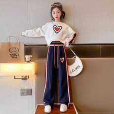 HARAROI 女童愛心上下裝套組