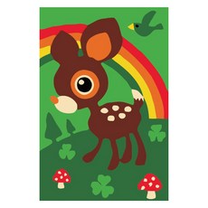 모모픽스페인팅 DIY 유화그리기 10 x 15 cm, A05 아기 사슴, 1세트