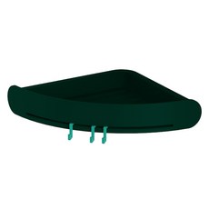 피어니스트 욕실 세면용품 정리선반, 그린, 1개