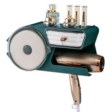 PEONIST 浴室衛生紙吹風機置物架, 綠色, 1個