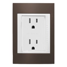 Schneider Electric 施耐德電機 Unica Plus 雙插座 附接地極 可可亞 ABS外框, 1個