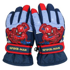Marvel 男童蜘蛛人星星立體滑雪手套 50068