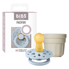 BIBS Bohem 橡膠邊+專屬帽套, 第 2 階段（超過 6 個月), 淡藍色