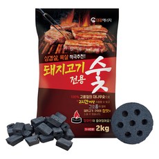 데일드 돼지고기 전용 대나무 숯 2kg + 점화탄 세트, 1세트