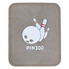 FIN300 保齡球皮革球巾, 米色+白色, 1個