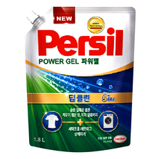 Persil 寶瀅 韓國原裝進口 Power Gel Plus 9重酵素強效淨垢洗衣凝露補充包, 1包, 1.8L