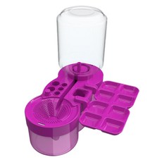 DOnG-A Pms 透明筆洗桶調色盤多合一套組, 紫色