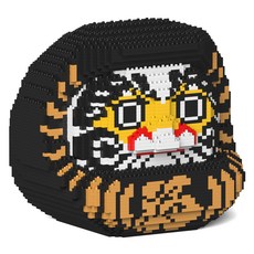 大達摩主題積木 S, 黑色, 1個