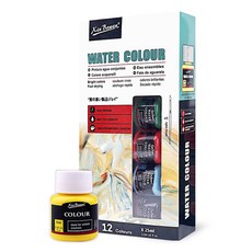 東亞PMS 水彩顏料, 12色, 25ml