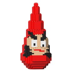 三角達摩 日本主題積木 S, 紅色, 1個