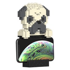 巴哥手機支架積木 S, 混合顏色, 1個