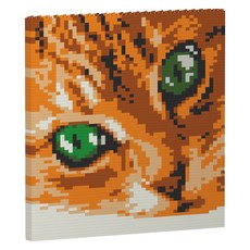 幼貓起司虎斑貓圖案積木 S, 混合色, 1個