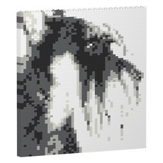 標準雪納瑞側面圖案積木 S, 混色, 1個