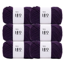 네오 뜨개실, 60 진바이올렛, 6개