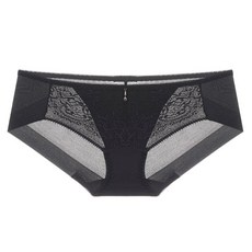 비너스 여성용 배색 레이스 노라인 헴팬티