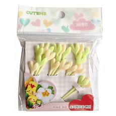 큐트미 아기자기 하트픽 그린 10p + 옐로우 10p 세트 MP322, 20개입, 1세트