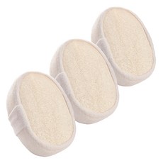 RIVER-GREEN 絲瓜厚海綿菜瓜布, 白色 + 米色, 1入, 3個