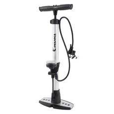 韓國 iWANNA 鋁合金附壓力錶自行車打氣筒, 銀色, 1個