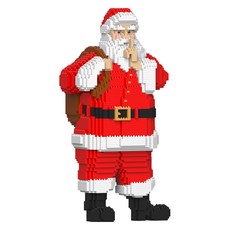 手拿禮物聖誕老人 聖誕積木 S, 混合色, 1個