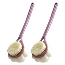 리버그린 버블 양면 바디브러쉬, 핑크, 1개입, 2개