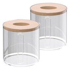 DOSell 捲筒衛生紙盒, 2個, 透明