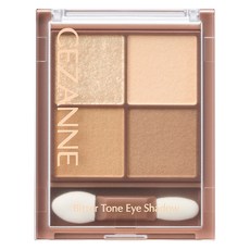 CEZANNE 浪漫3D眼影盤 霧面版, 03 曲奇棕, 1個