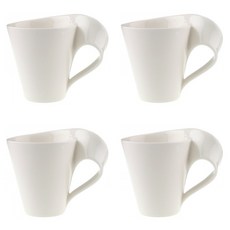 Villeroy&Boch New Wave 咖啡馬克杯 0.3L, 白色, 4個