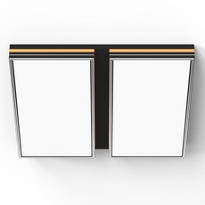 LED 레벨 거실등 120W, 전구색 + 주광색