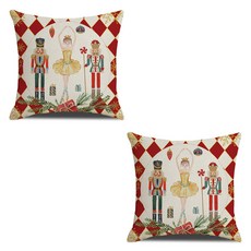 아티홈 다이아패턴 크리스마스 쿠션 커버 2p