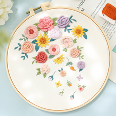 Simple Line 法式刺繡 DIY 興趣組合, 1套, 花瓣