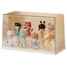 Owaigyu 壓克力公仔展示架 雙層階梯 奶油黃, 1個