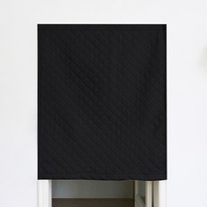 CASAMARU 絎縫魔鬼氈防寒窗簾, 黑色