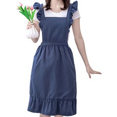 Sunjam 公主女僕風圍裙, 1個, 海軍藍