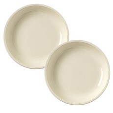 American Road Milky 圓形簡約義大利麵盤 RK2193, 單一顏色, 2個