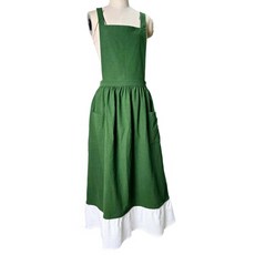 피어니스트 솔리드 프릴 플로리스트 앞치마, 그린, 1개