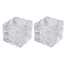 Taminayo 簡約奢華冰塊燭台 2入, 單一顏色