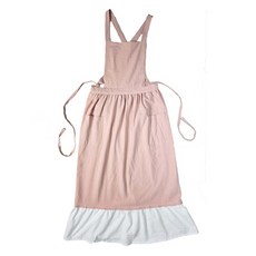 피어니스트 솔리드 프릴 플로리스트 앞치마, 핑크, 1개