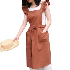 피어니스트 공방 플로리스트 앞치마, 브라운, 1개