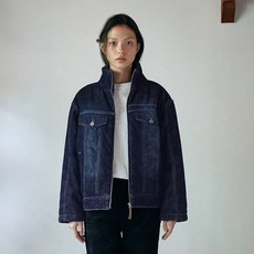 오아이오아이컬렉션 여성용 빈티지 데님 패딩 자켓