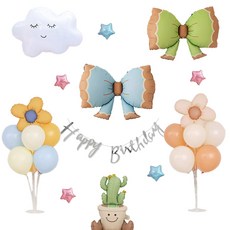 生日氣球派對套組活動 3, 1套, 混色