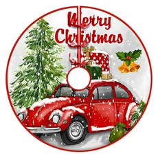 Allode 聖誕麋鹿樹裙, 18 下雪中的紅色車, 1個