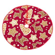 Allode 復古聖誕樹裙, 12塊白色餅乾, 1個