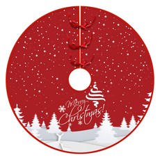 Allode 紅色聖誕樹裙, 1個, 01 下雪