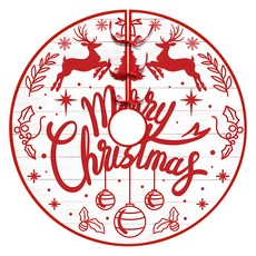 Allode 聖誕麋鹿樹裙, 19 字母圖案, 1個