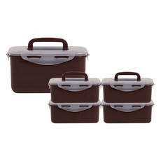 세이프 김치통 밀폐용기, 1세트, 10L(1P) +1.5L(4P)