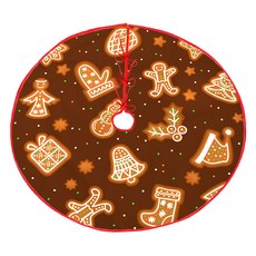 Allode 復古聖誕樹裙, 14 餅乾棕, 1個