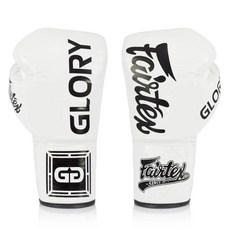 Fairtex 拳擊手套 Glory BGLG1, 1套, 白色