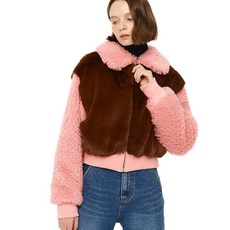 랭앤루 여성용 22W 헤어리 봄버 재킷