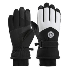 앤티스 남성용 스마트터치 스키장갑 양손착용, 윈드가드화이트, 1세트