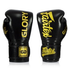 Fairtex 拳擊手套 Glory 魔鬼氈款 BGVG1, 1套, 黑色